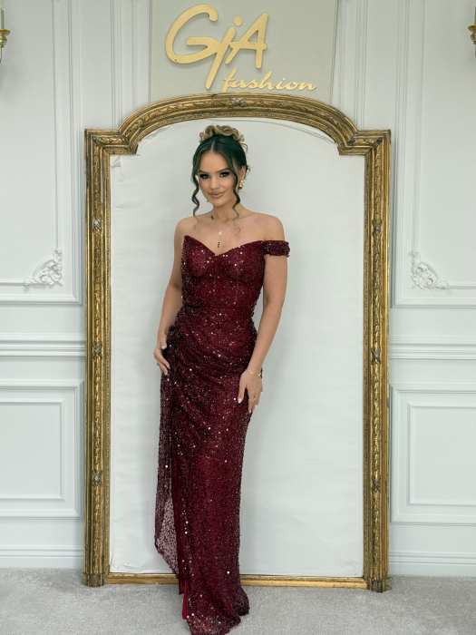 Rochie Lasella Bordo [5]