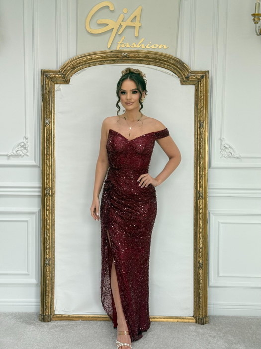 Rochie Lasella Bordo [4]