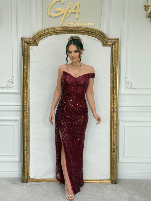 Rochie Lasella Bordo [2]