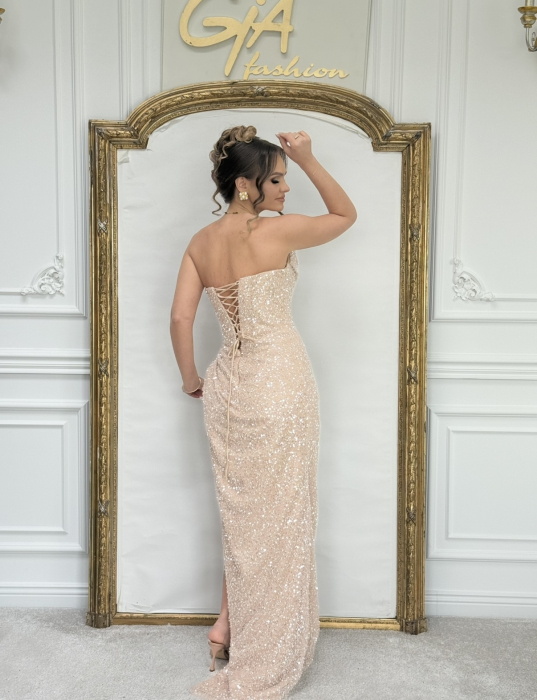 Rochie Lazella Beige [5]