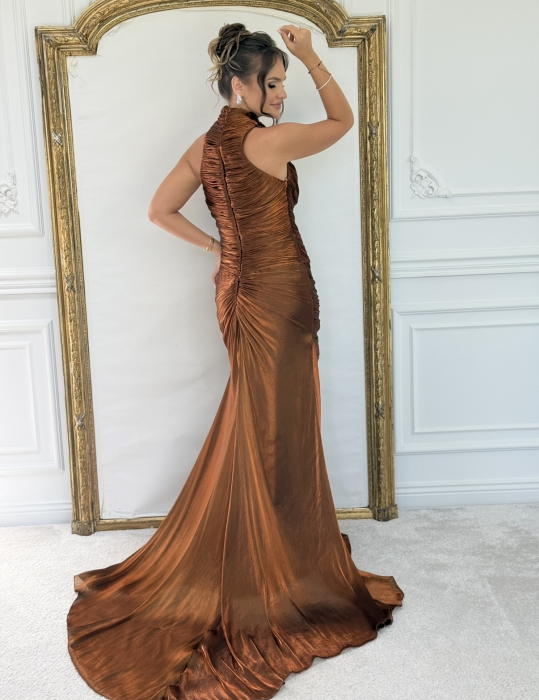 Rochie Leaxi Caramiziu [9]