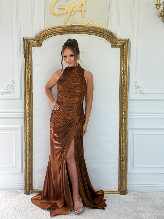 Rochie Leaxi Caramiziu [7]