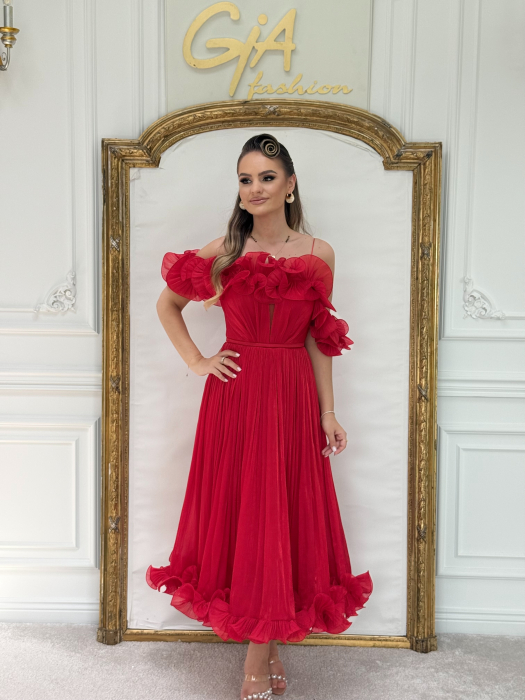Rochie Mallace Red [6]