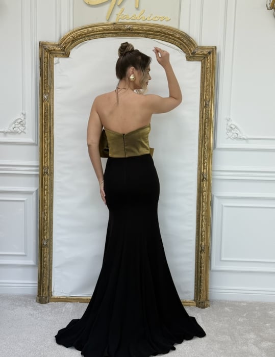 Rochie Mellesa BLACK and GOLD [7]