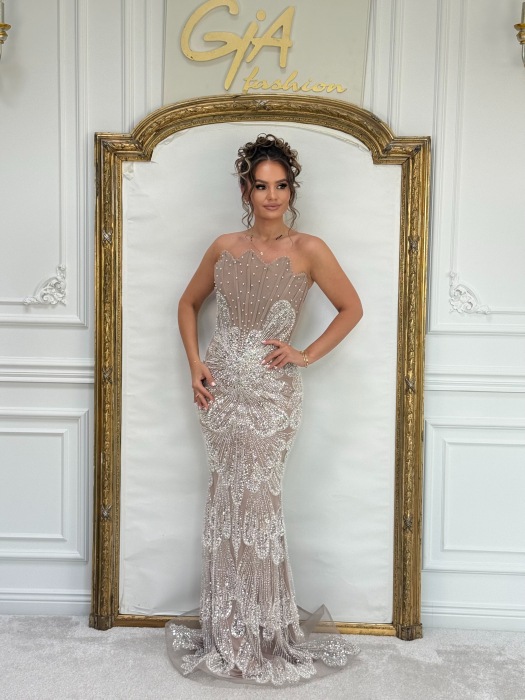 Rochie Meriss Beige [8]
