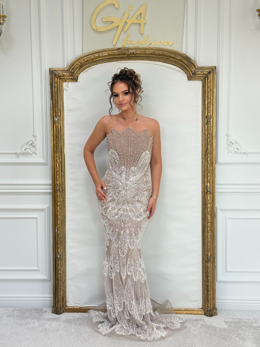 Rochie Meriss Beige [5]