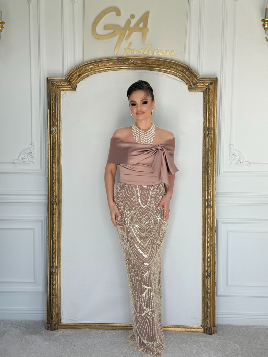 Rochie Mevella Beige [8]