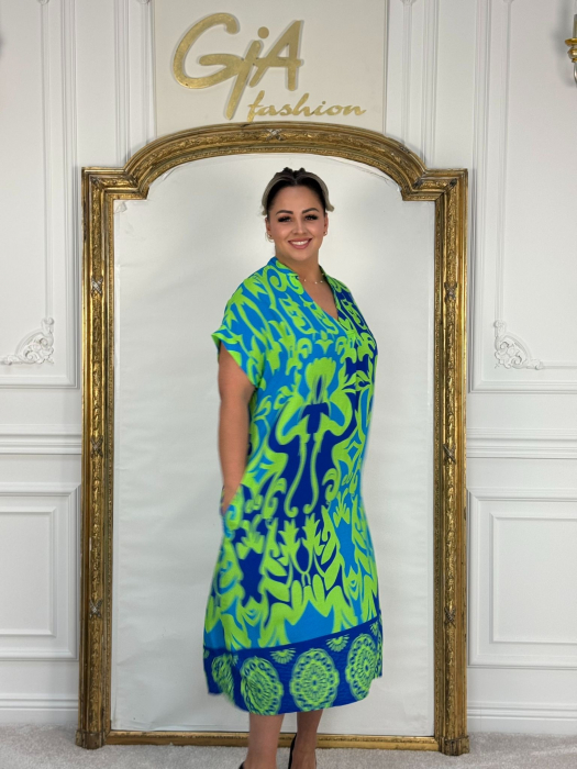 Rochie Nassla BLUE GREEN [4]
