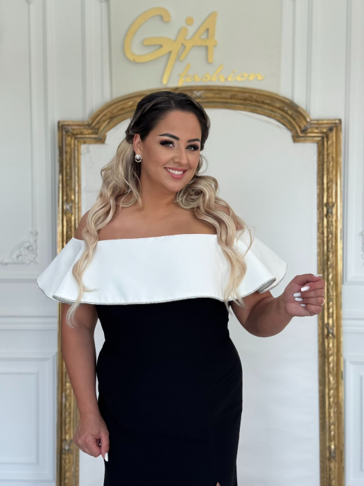 Rochie Nellasa BLACK and WHITE [2]