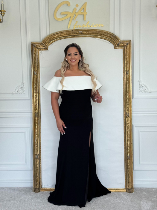 Rochie Nellasa BLACK and WHITE [1]