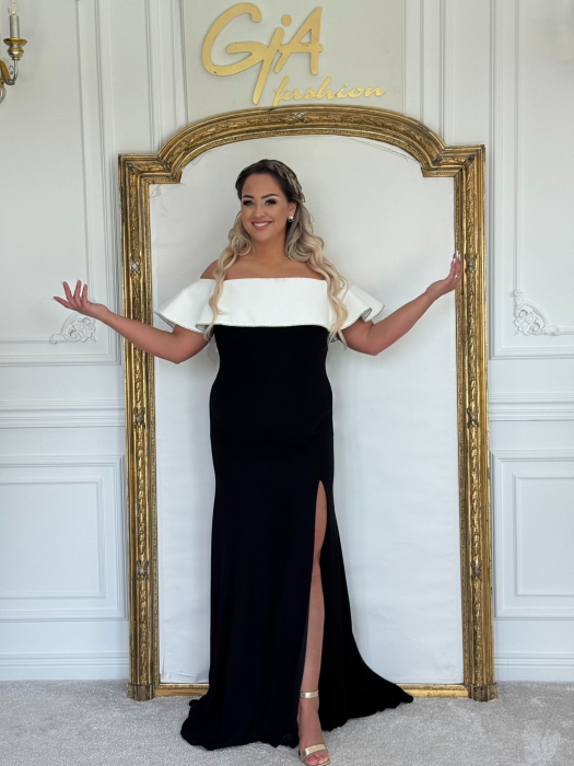 Rochie Nellasa BLACK and WHITE [4]