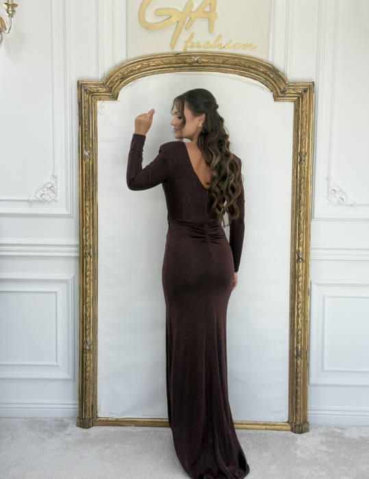 Rochie Ovellia Brown ( Livrare 7 zile ) [9]