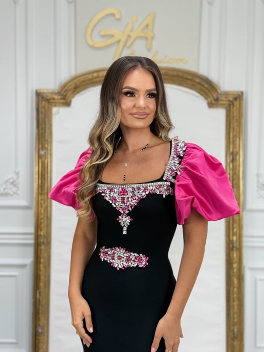 Rochie Perissia black and pink [2]