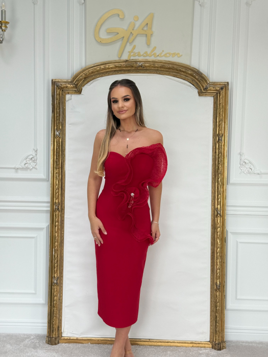 Rochie Pessea red  and  i black [6]