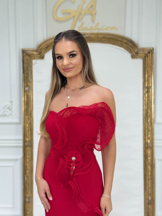 Rochie Pessea red  and  i black [5]