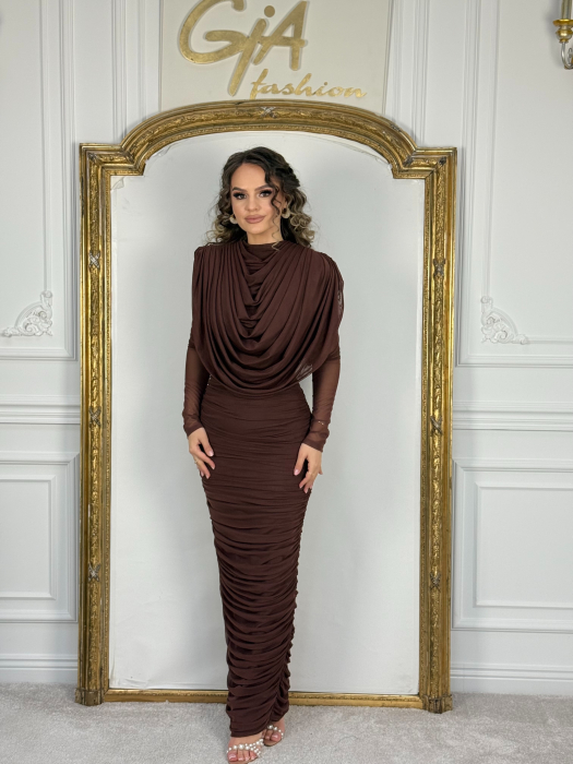 Rochie Pezella Brown [8]