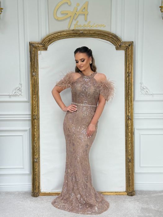 Rochie Ranissa NUDE PINK [8]