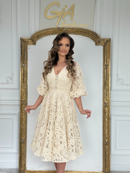 Rochie Reania Beige [4]