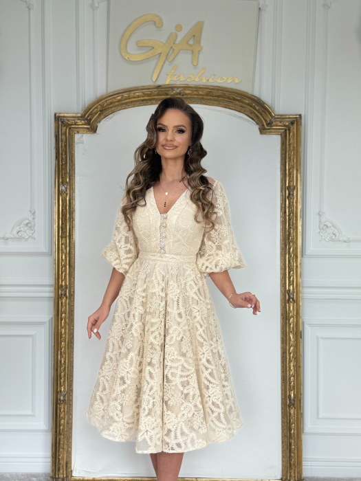 Rochie Reania Beige [5]