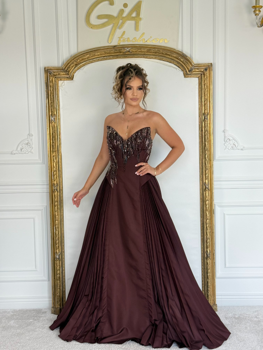 Rochie Rinall Bordo [4]
