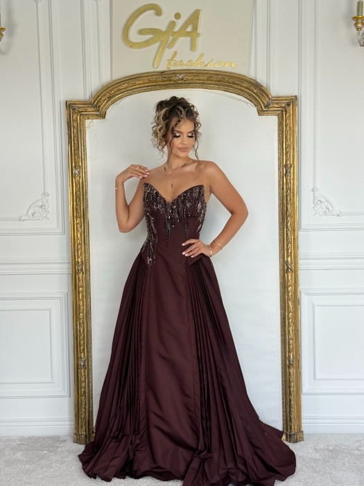 Rochie Rinall Bordo [5]