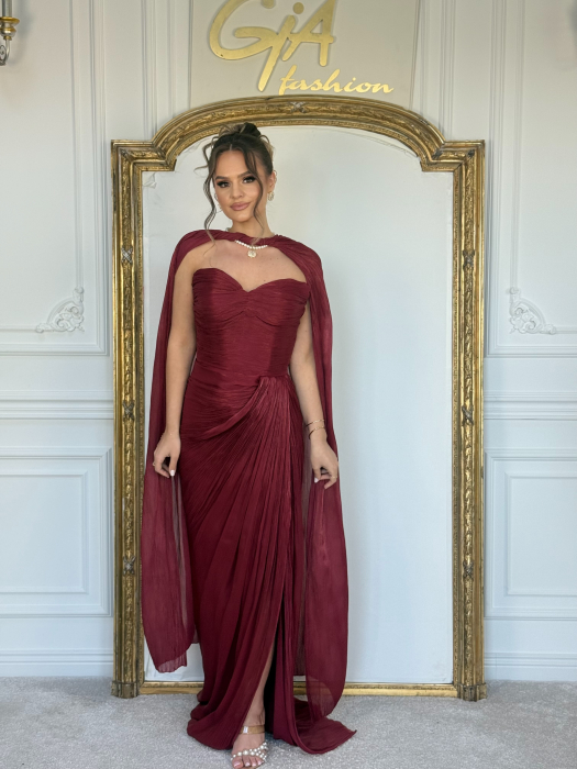 Rochie Rissia Bordo [5]