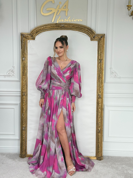 Rochie Rossia PINK GRAY [7]