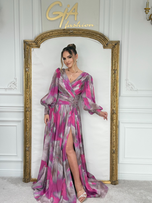 Rochie Rossia PINK GRAY [6]