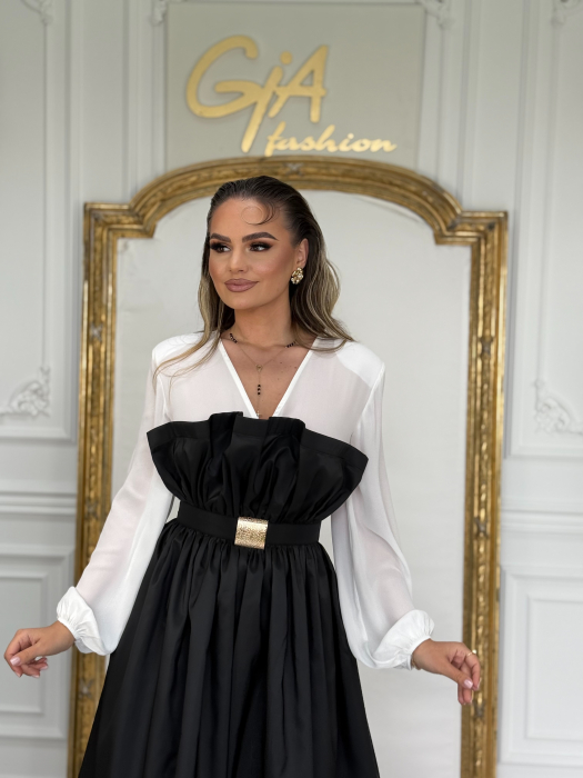 Rochie Sedissay BLACK AND WHITE [4]