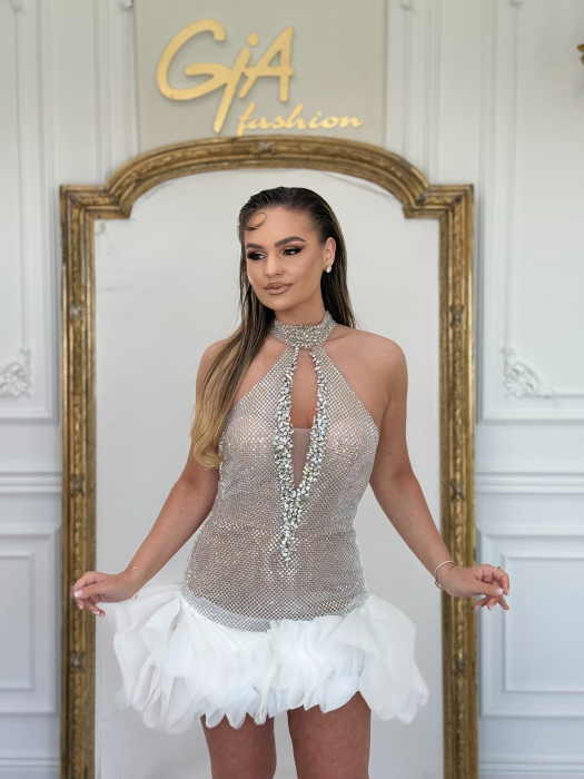 Rochie Seplissa SILVER WHITE [2]