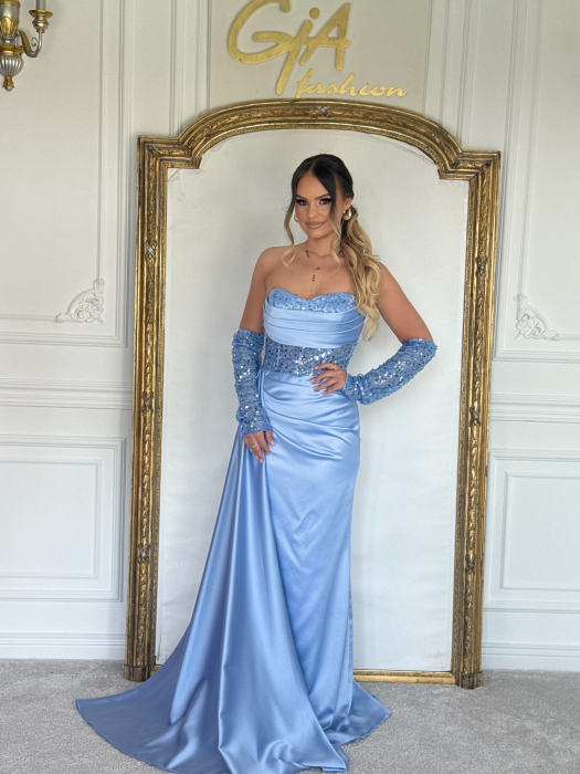 Rochie Shimmery Blue [8]