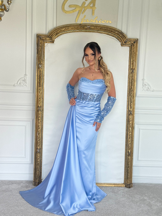 Rochie Shimmery Blue [7]