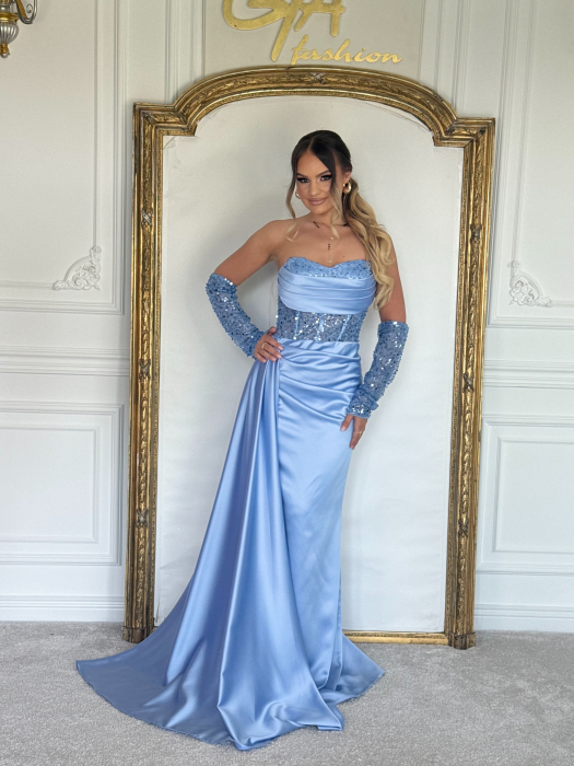 Rochie Shimmery Blue [3]