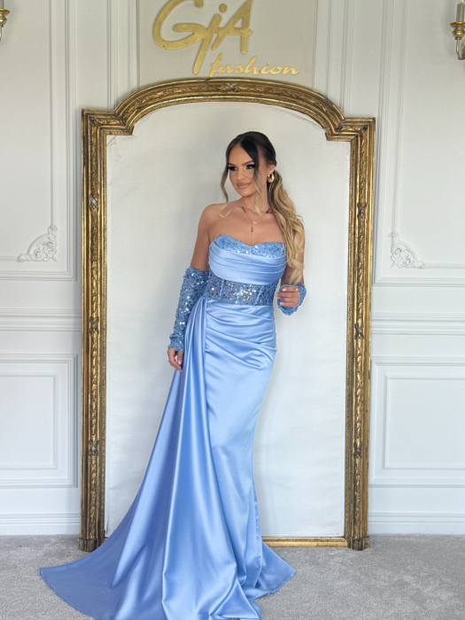 Rochie Shimmery Blue [6]
