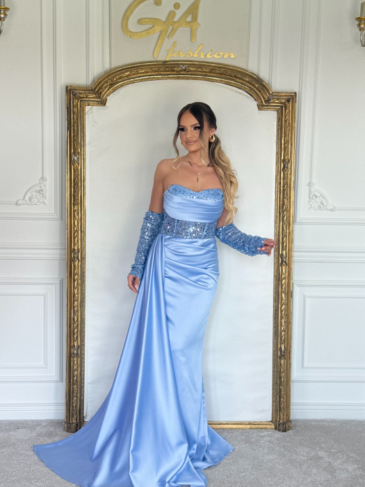 Rochie Shimmery Blue [4]