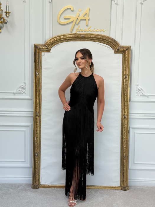 Rochie Stylish Fringe Black [1]