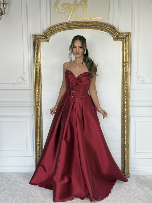 Rochie Tatenia Bordo [6]