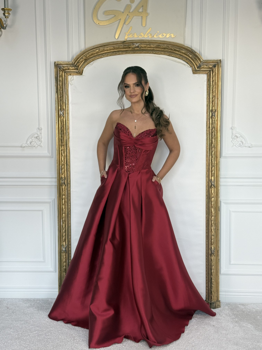 Rochie Tatenia Bordo [5]