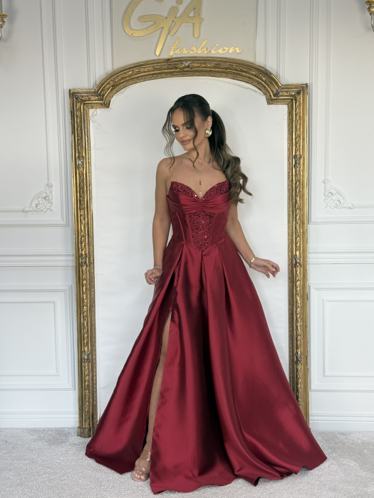 Rochie Tatenia Bordo [7]