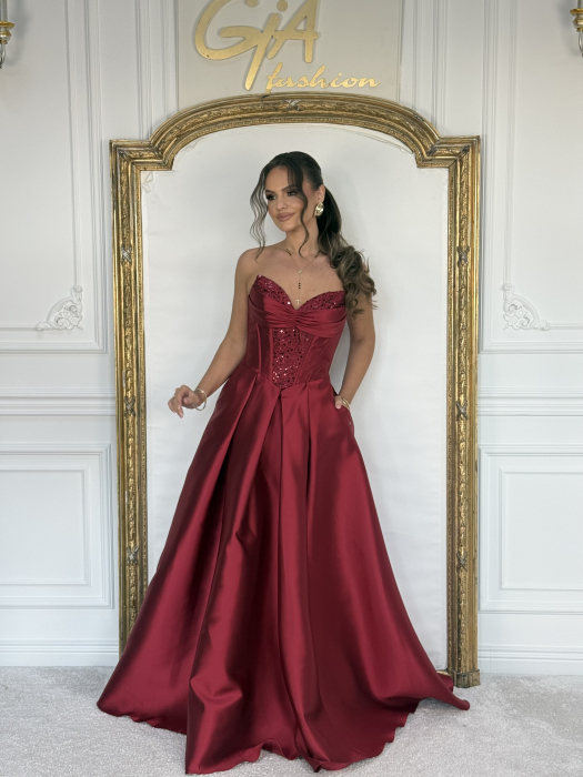 Rochie Tatenia Bordo [3]