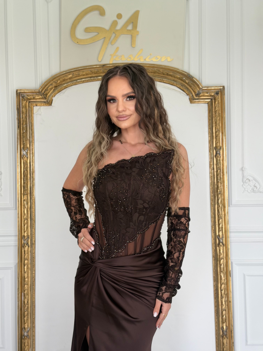 Rochie Tezellia Brown [2]