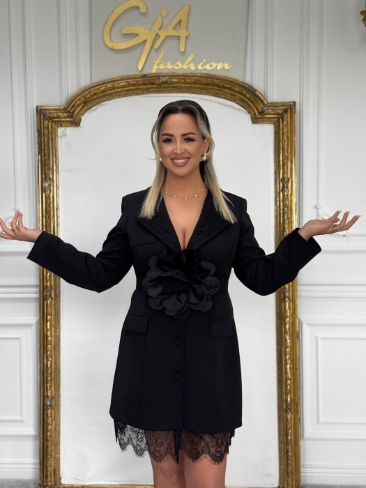 Rochie Tip Sacou Danissa Black [8]