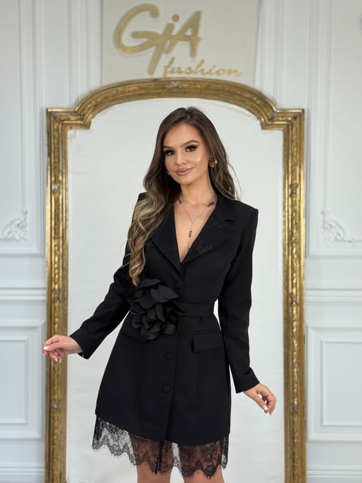 Rochie Tip Sacou Danissa Black [6]