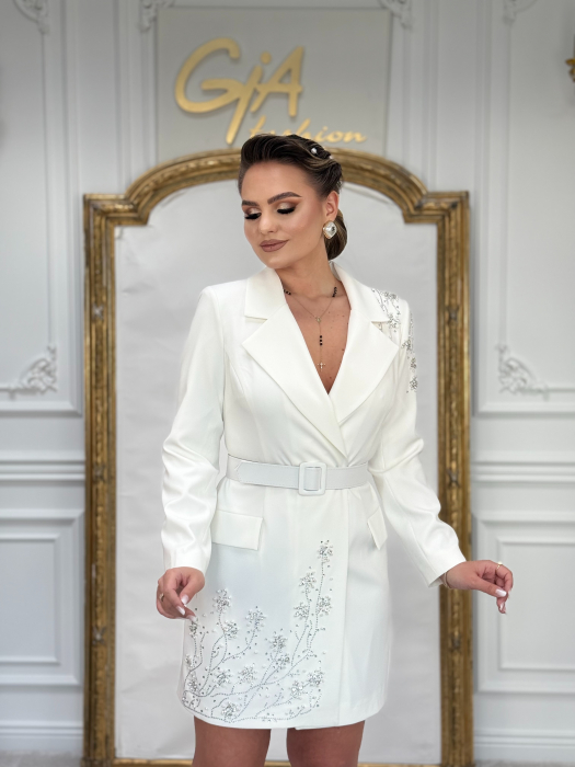Rochie Tip Sacou Tiffan White [4]