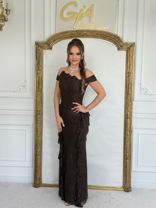 Rochie Vellesy Brown [3]