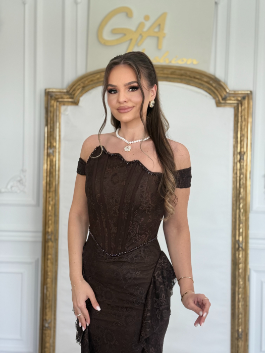 Rochie Vellesy Brown [4]
