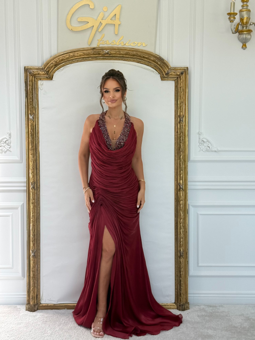 Rochie Verisy Bordo [7]