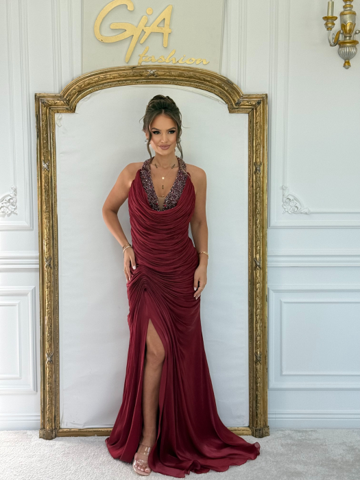 Rochie Verisy Bordo [4]