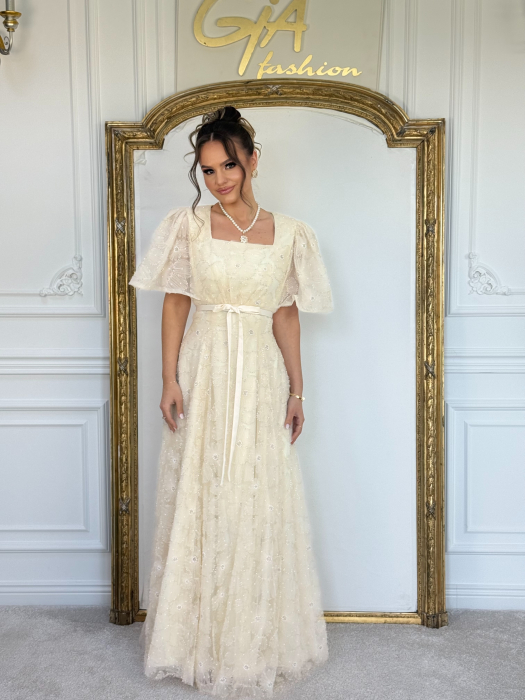 Rochie Vessisa Beige [3]