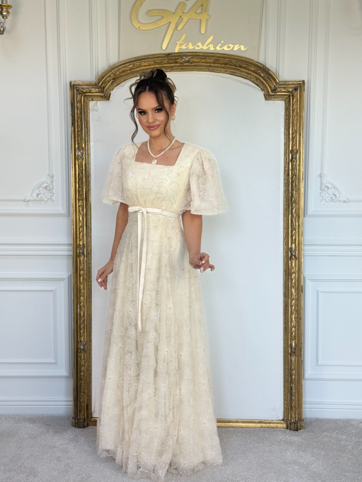 Rochie Vessisa Beige [6]